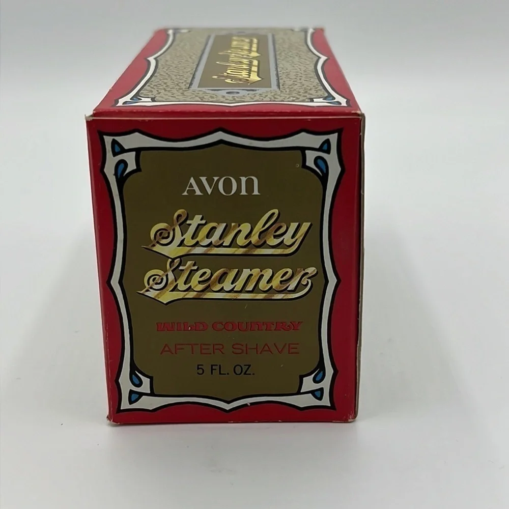 AVON STANLEY STEAMER WILD COUNTRY AFTER SHAVE DECANTER VINTAGE IN BOX